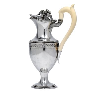 A neoclassical pitcher, - Silver
