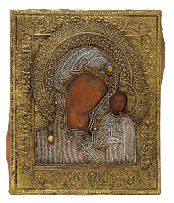 A Russian icon, - Silver