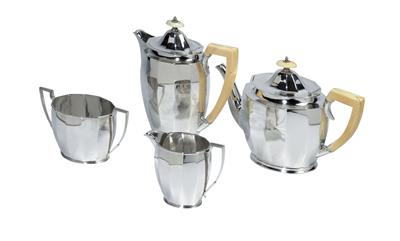 A tea- and coffee service from Sheffield, - Silver