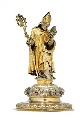 A statuette of a bishop, - Stříbro