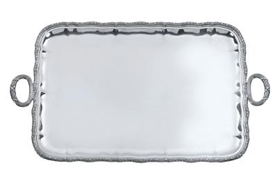 Wiener Tablett, - Silber