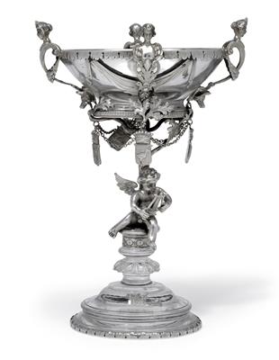A centrepiece bowl, - Silver