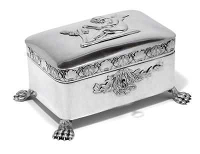 A lidded box from Berlin, - Silver