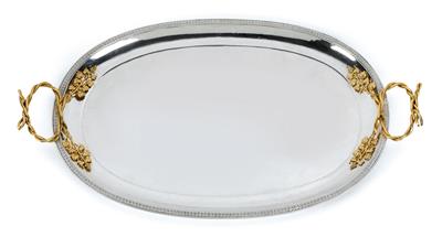 A large tray from Rome, - Silver
