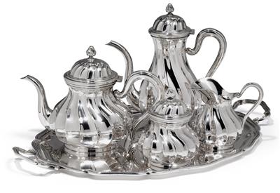 A tea- and coffee service from Italy, - Silver