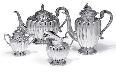 A tea- and coffee service from Mexico, - Silver