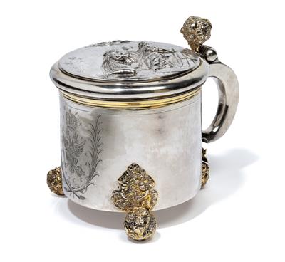 A lidded tankard from Moscow, - Silver