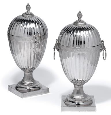 A pair of lidded containers from Amsterdam, - Stříbro