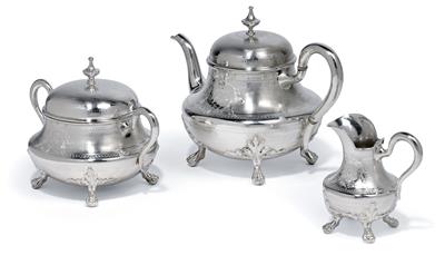 A tea service from Paris, - Stříbro