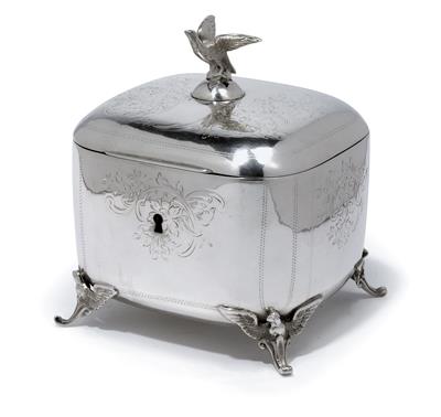 A sugar bowl from Prague, - Silver