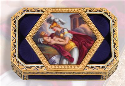 Alexander I.-  A snuffbox from St. Petersburg, - Stříbro