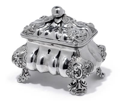 A Biedermeier sugar bowl from Vienna, - Silver