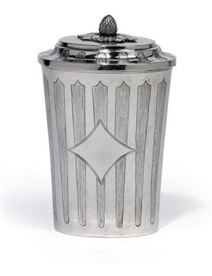 An Empire lidded cup from Vienna, - Silver