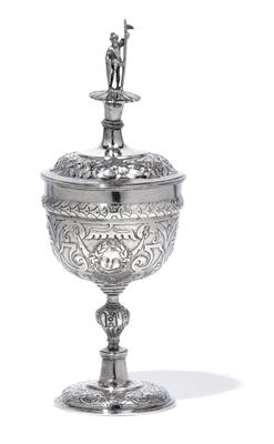 A lidded cup from Augsburg, - Silver