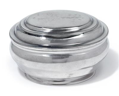 A lidded box from Dresden, - Silver