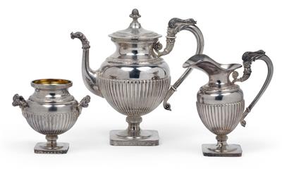 A coffee service from Italy, - Stříbro