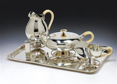 J. C. Klinkosch - A tea service from Vienna, - Stříbro