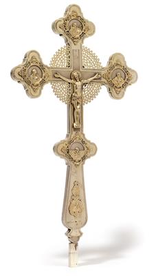 A crucifix from Moscow, - Stříbro