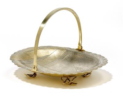 A trompe l'oeil bowl from Moscow, with handles, - Argenti
