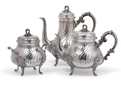 A tea- and coffee service from Paris, - Silver