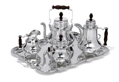 A tea- and coffee service, - Stříbro