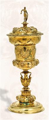 Vermeil Renaissance Pokal, - Silber und Russisches Silber
