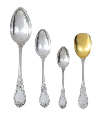 A spoon set from Vienna, for 12 individuals, - Stříbro
