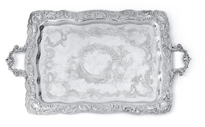 A tray from Vienna, - Silver