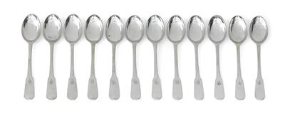 12 spoons from the Duchy of Saxony, - Stříbro