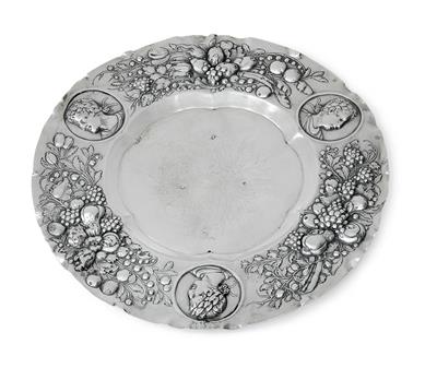 A platter from Augsburg, - Silver