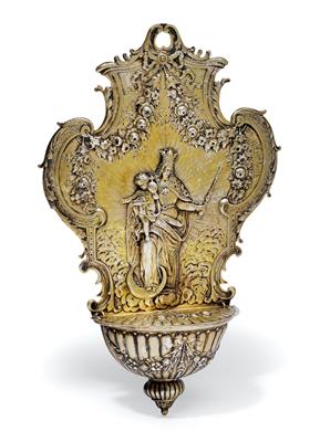 A holy water vessel from Germany, - Silver