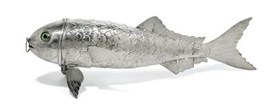 A figure of a fish, - Silver