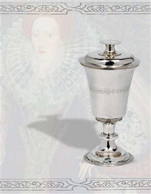 Londoner Elisabeth I. - Deckelpokal, - Silber und Russisches Silber