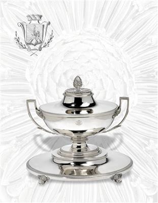 A Napoleon I. lidded tureen from Paris, - Silver
