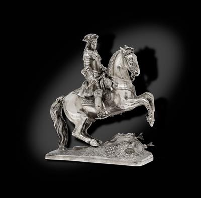 A statuette of Prince Eugene of Savoy, - Argenti