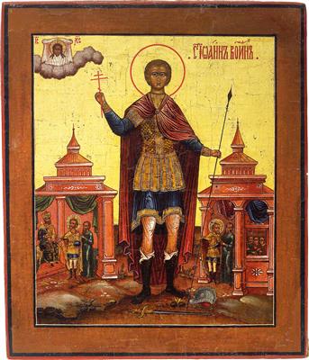 An icon from Russia - St. John the Soldier, - Stříbro
