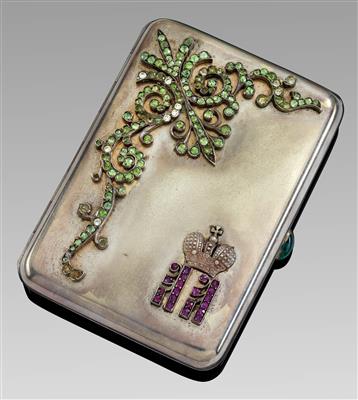 A cigarette case bearing the Grand Duke's monogram, from Russia - Argenti