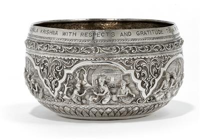 A bowl from South East Asia, - Silver