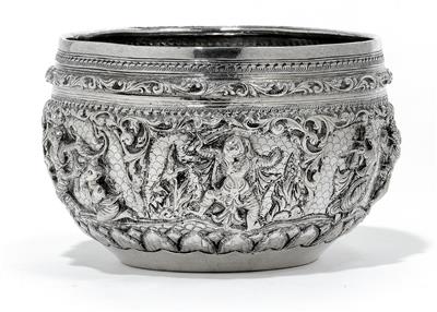A bowl from South East Asia, - Silver