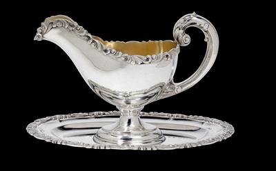 A sauce tureen, - Silver