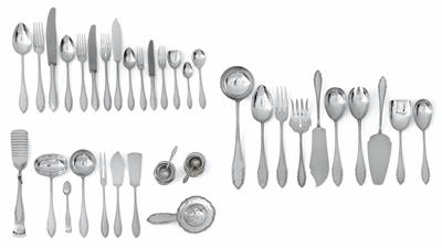 A cutlery set for 12 individuals, from Vienna, - Stříbro