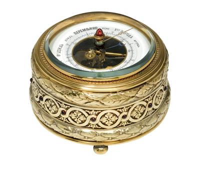 "BOLIN" - A barometer from Moscow, - Silver and Russian Silver