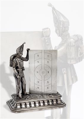 "FABERGÉ" – A marksmanship award Imperial Russian Life Guard Pawlowsky Regiment, - Silver and Russian Silver