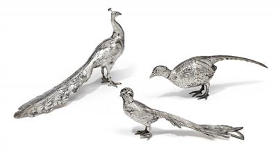 3 Vögel, - Silber und Russisches Silber