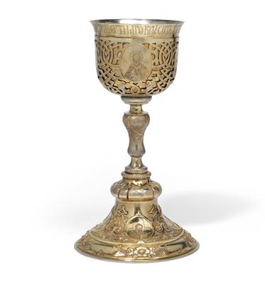 A goblet from Moscow, - Silver and Russian Silver