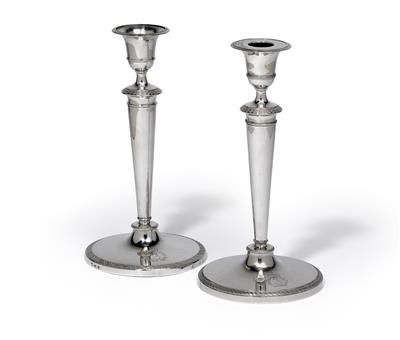 A pair of candleholders from Milan, - Argenti e Argenti russo