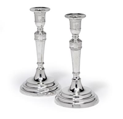 A pair of candleholders from Venice, - Argenti e Argenti russo