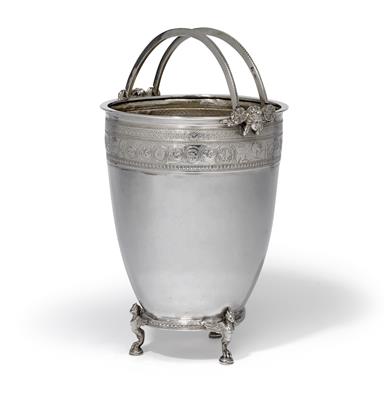 A container with handle, from Rome, - Silver and Russian Silver