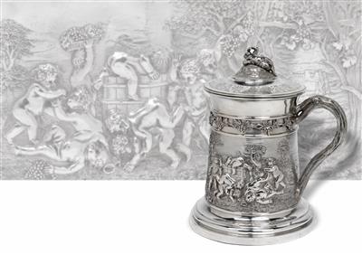 A lidded tankard from St Petersburg, - Silver and Russian Silver