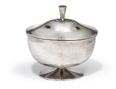 An Art Deco lidded box from Vienna, - Silver and Russian Silver